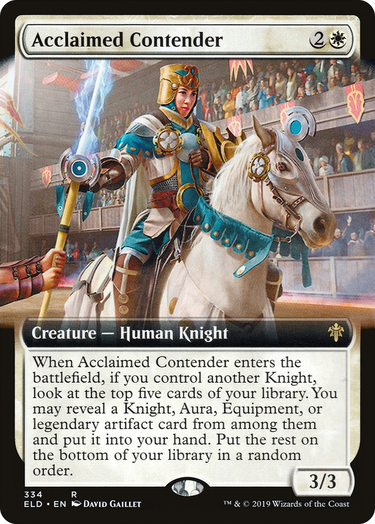 Image of Acclaimed Contender (Extended Art) (ELD-334) - Throne of Eldraine: (Extended Art)