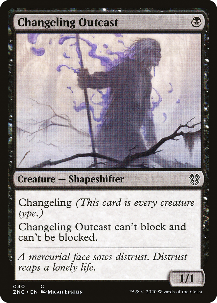 Image of Changeling Outcast (ZNC-040) - Zendikar Rising Commander