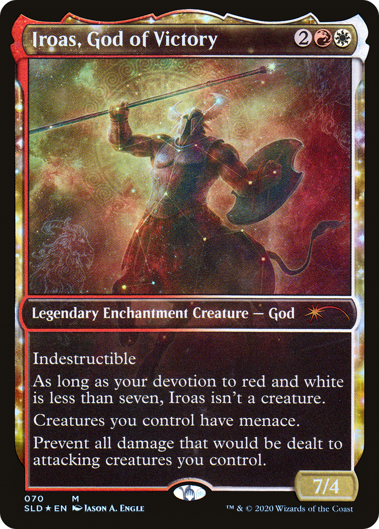 Image of Iroas, God of Victory (SLD-070) - Secret Lair Drop: (enchantment, Showcase) Foil