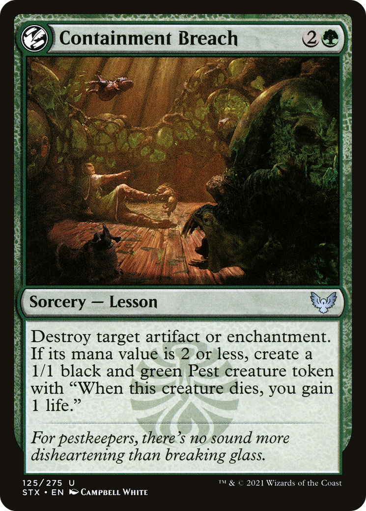 Image of Containment Breach (STX-125) - Strixhaven: School of Mages: (lesson) Foil