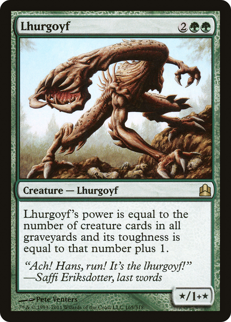 Image of Lhurgoyf (CMD-165) - Commander 2011