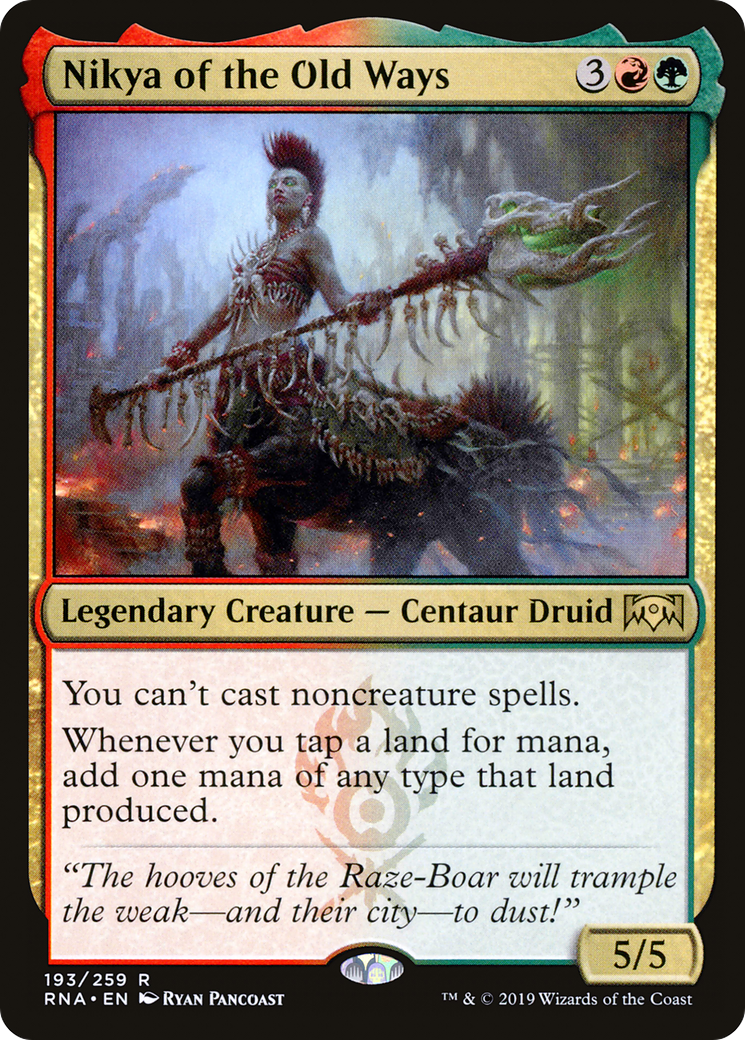 Image of Nikya of the Old Ways (RNA-193) - Ravnica Allegiance Foil