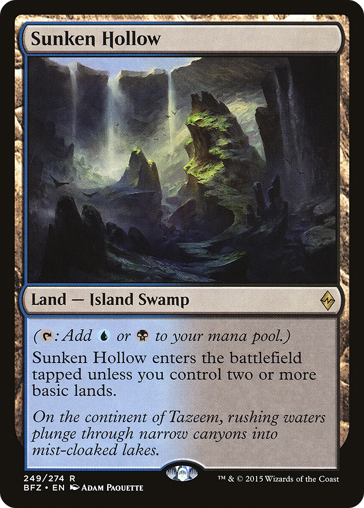 Image of Sunken Hollow (BFZ-249) - Battle for Zendikar