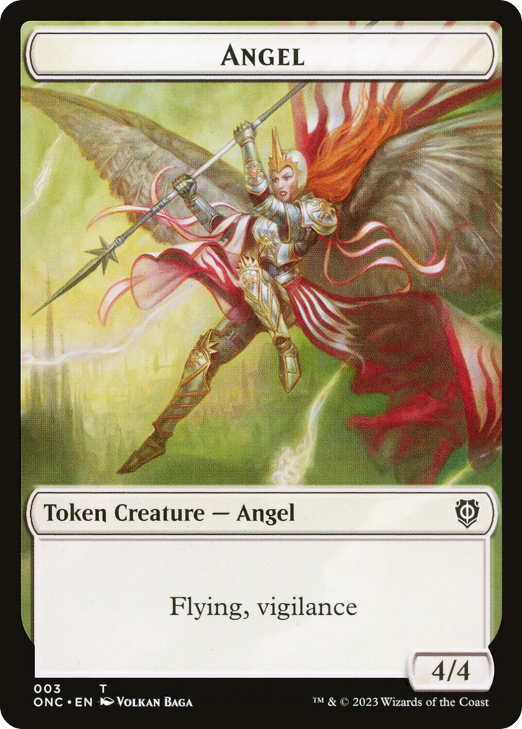 Image of Angel (TONC-003) - Phyrexia: All Will Be One Commander Tokens