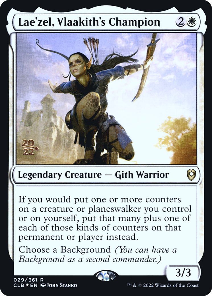 Image of Lae'zel, Vlaakith's Champion (PRE-029) - Battle for Baldur's Gate Promos Foil