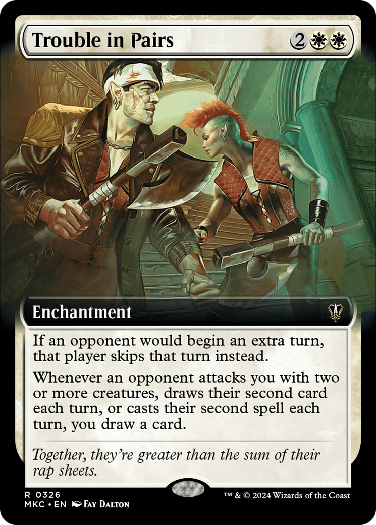 Image of Trouble in Pairs (Extended Art) (MKC-326) - Murders at Karlov Manor Commander: (Extended Art)