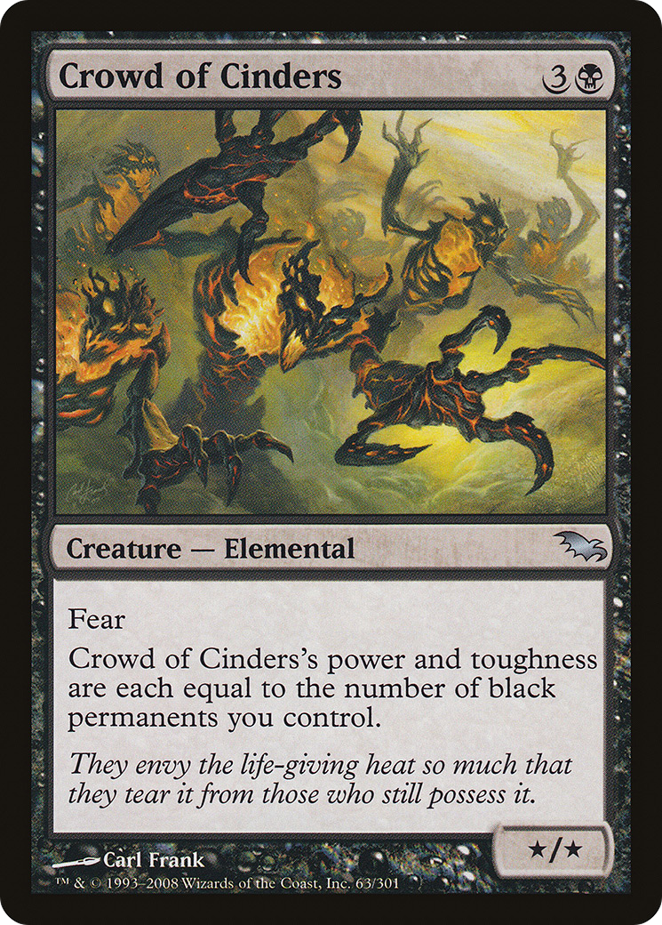 Image of Crowd of Cinders (SHM-063) - Shadowmoor Foil