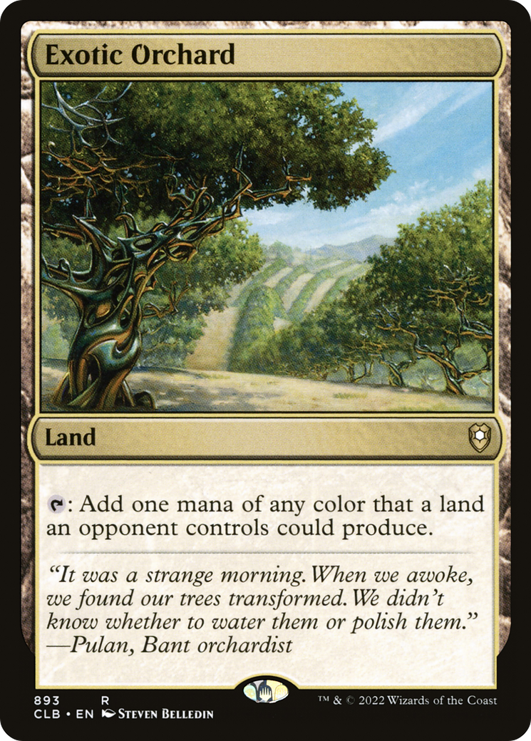 Image of Exotic Orchard (CLB-893) - Commander Legends: Battle for Baldur's Gate