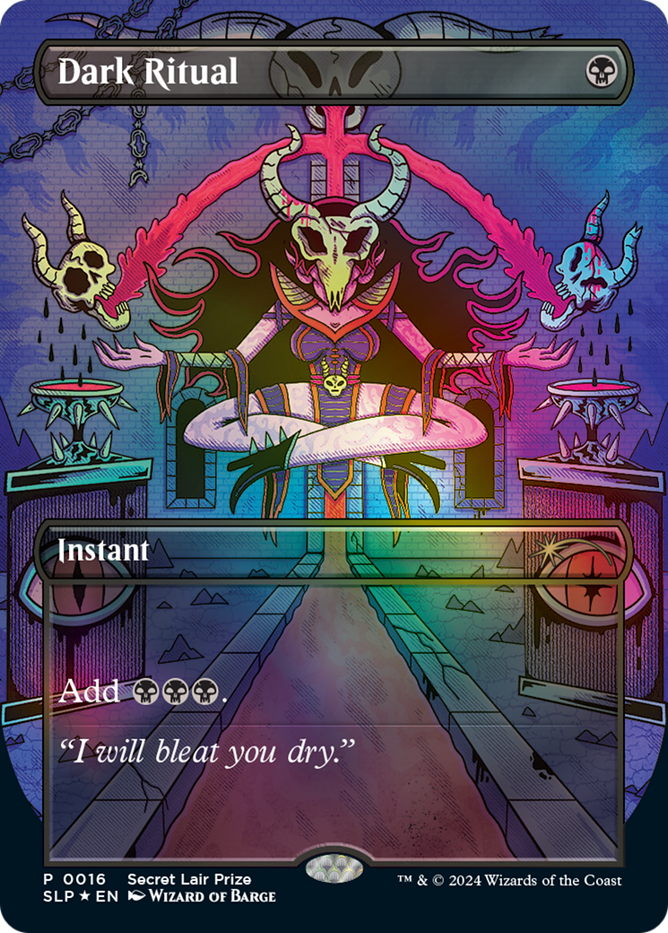 Image of Dark Ritual (SLP-016) - Secret Lair Showdown (Borderless) Foil