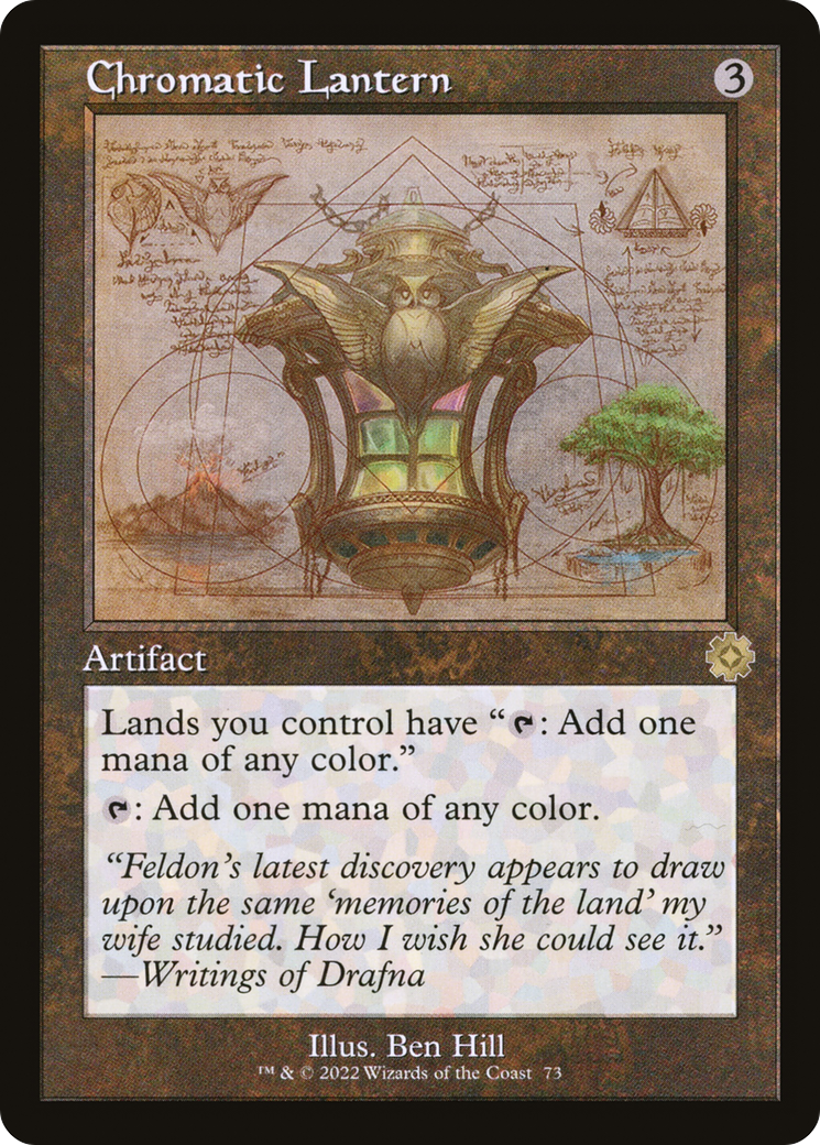Image of Chromatic Lantern (Schematic) (BRR-073) - The Brothers' War Retro Artifacts Foil