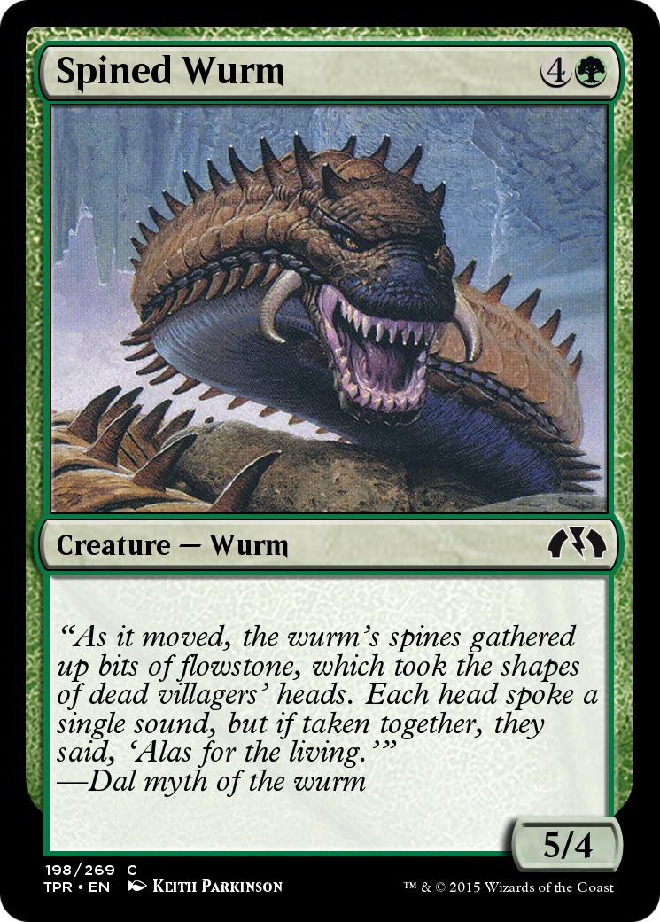 Image of Spined Wurm (TPR-198) - Tempest Remastered Foil