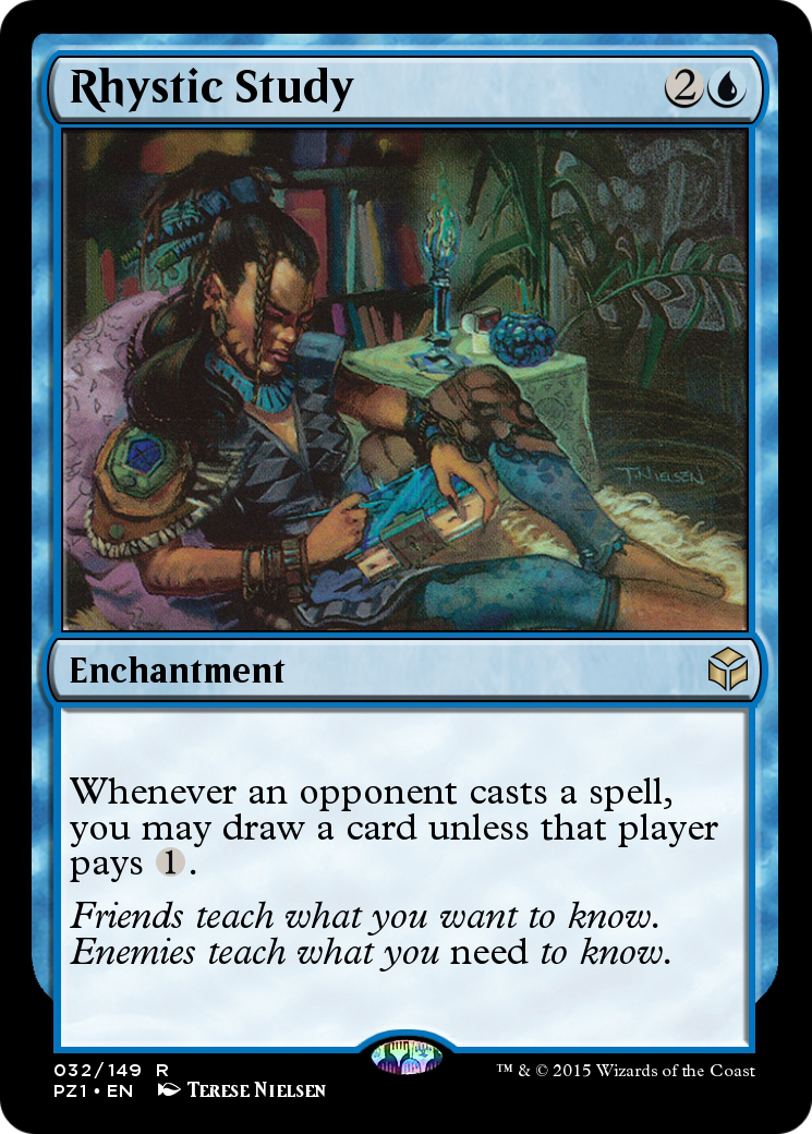 Image of Rhystic Study (PZ1-032) - Legendary Cube Prize Pack Foil