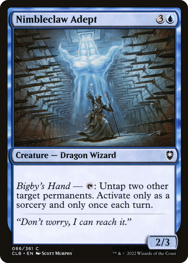 Image of Nimbleclaw Adept (CLB-086) - Commander Legends: Battle for Baldur's Gate Foil