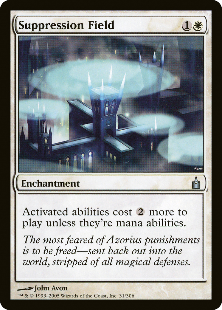 Image of Suppression Field (RAV-031) - Ravnica: City of Guilds