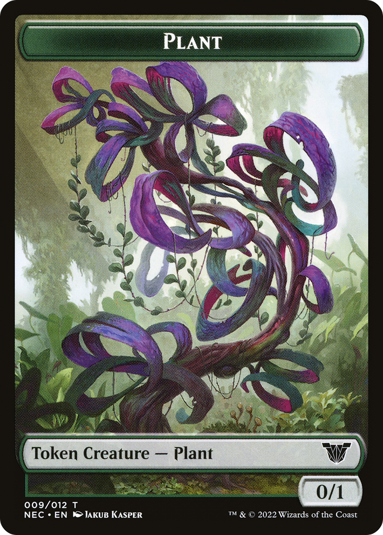 Image of Plant (TNEC-009) - Neon Dynasty Commander Tokens