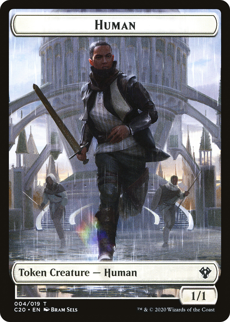 Image of Human (TC20-004) - Commander 2020 Tokens