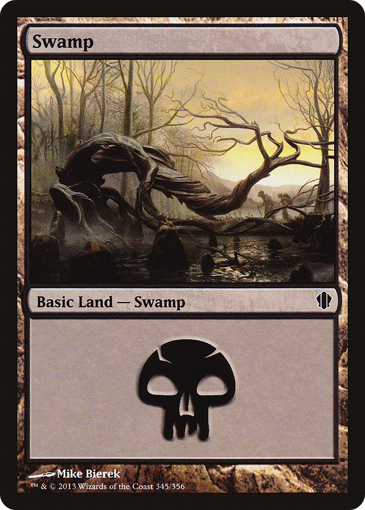 Image of Swamp (345) (C13-345) - Commander 2013