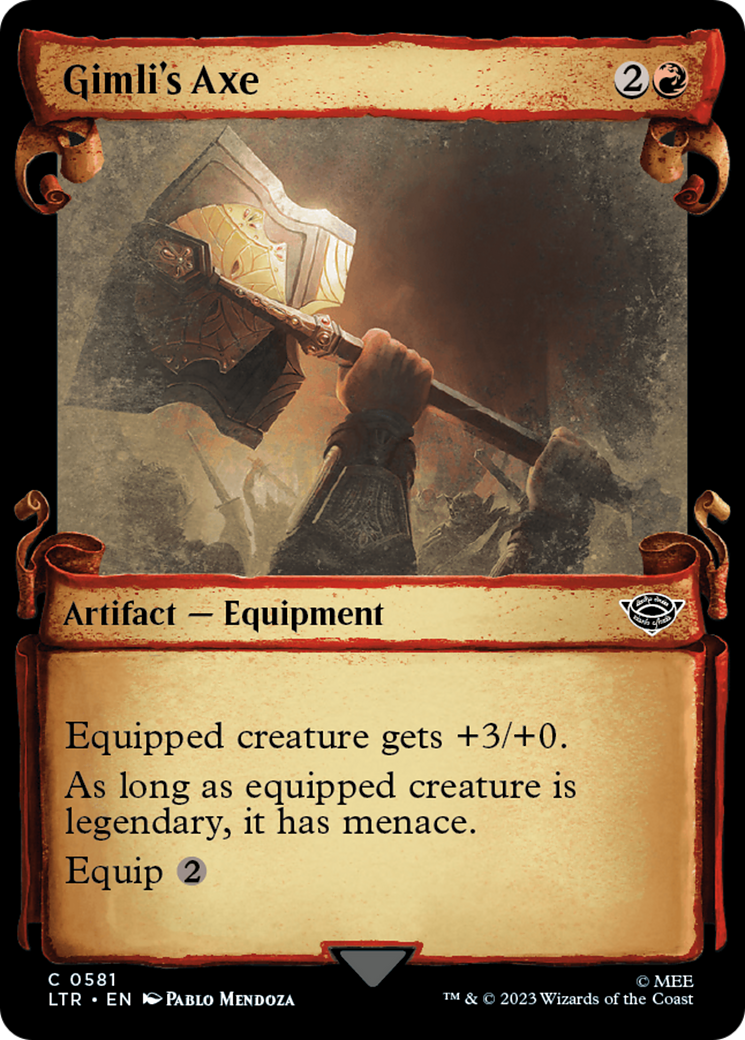 Image of Gimli's Axe (Showcase Scrolls) (LTR-581) - The Lord of the Rings: Tales of Middle-earth: (Showcase)
