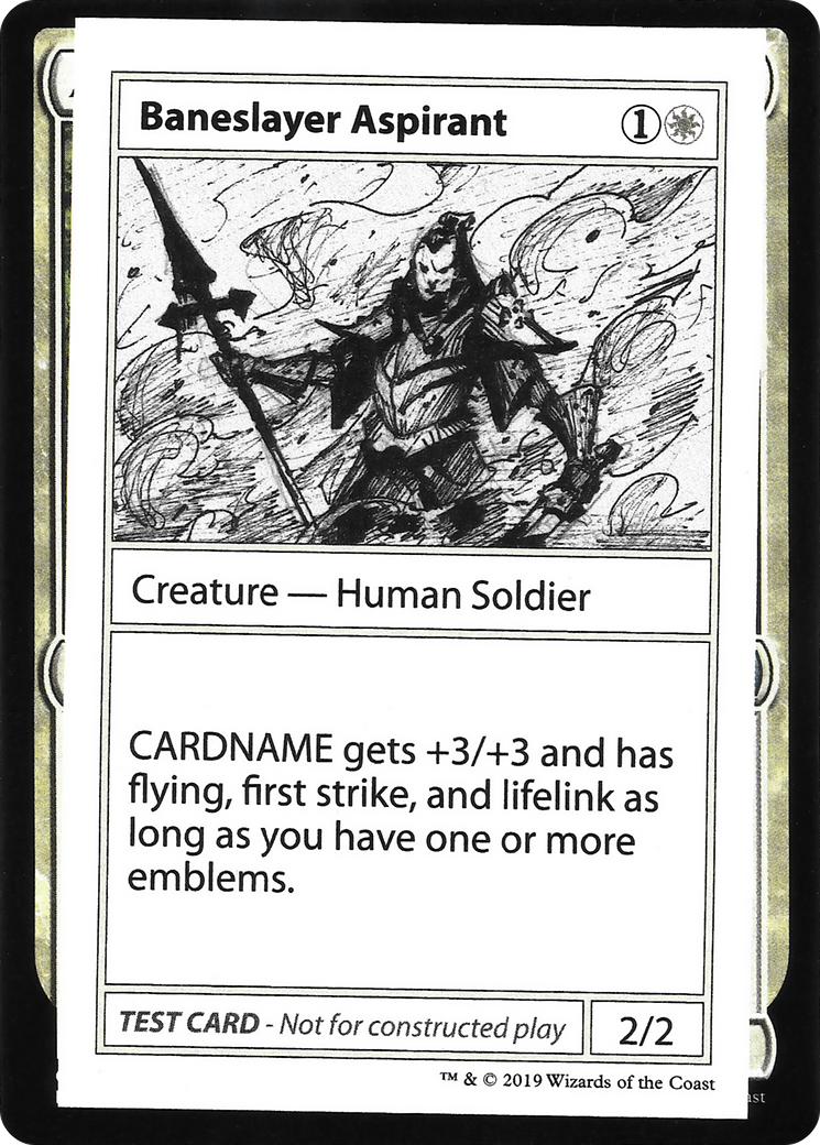 Image of Baneslayer Aspirant (No PW Symbol) (CMB1-) - Mystery Booster Playtest Cards 2021