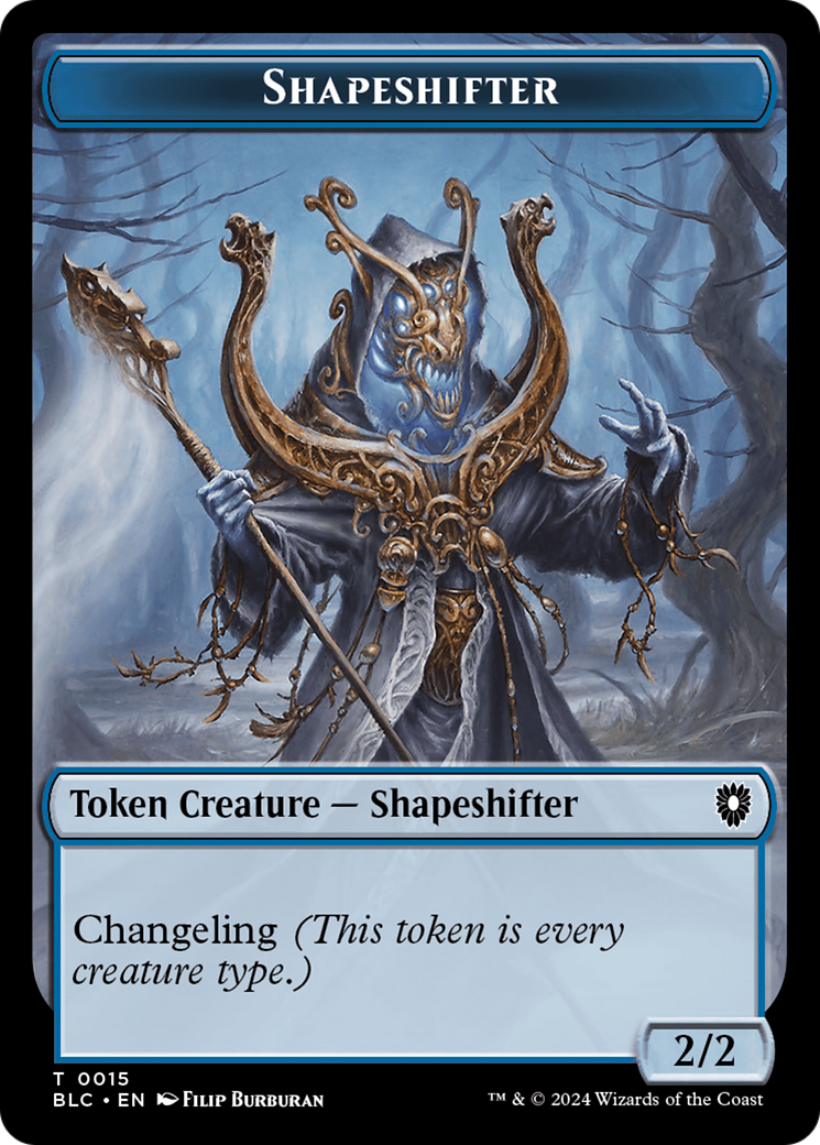 Image of Shapeshifter (TBLC-015) - Bloomburrow Commander Tokens