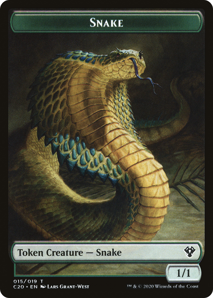Image of Snake (TC20-015) - Commander 2020 Tokens