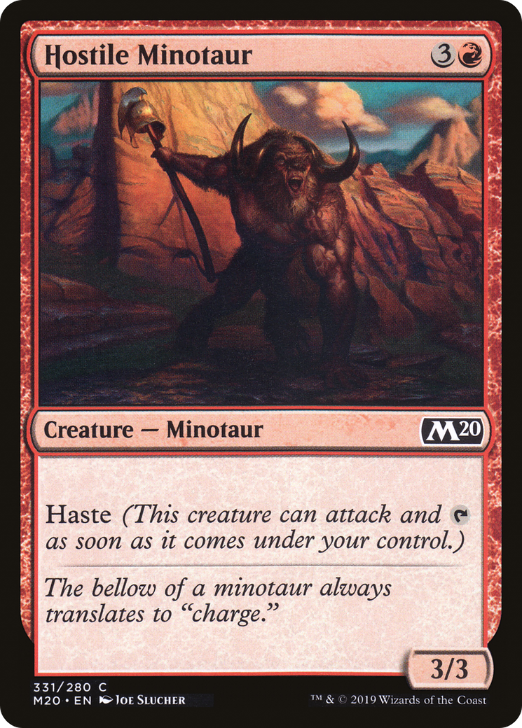 Image of Hostile Minotaur (M20-331) - Core Set 2020