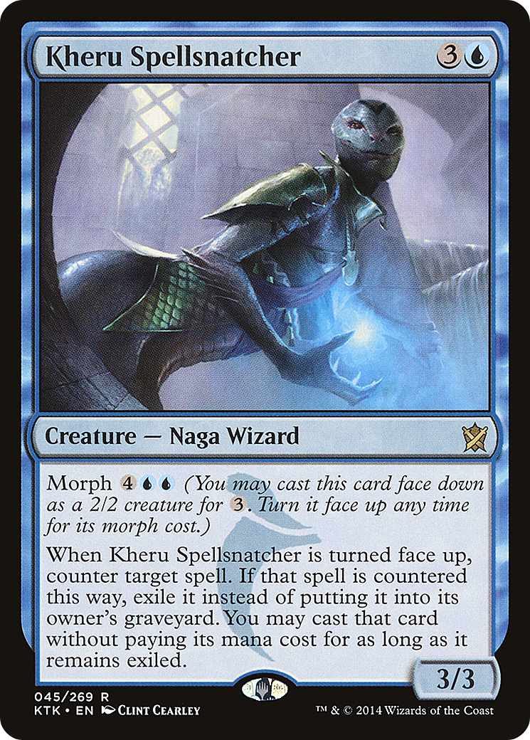 Image of Kheru Spellsnatcher (KTK-045) - Khans of Tarkir Foil