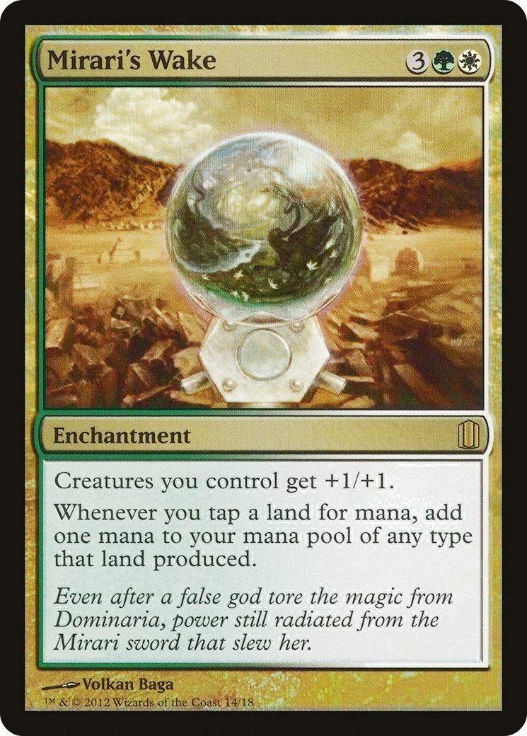 Image of Mirari's Wake (CM1-014) - Commander's Arsenal Foil
