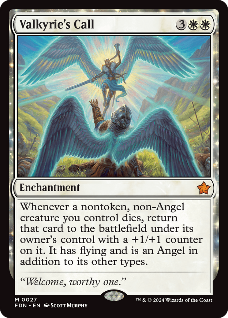 Image of Valkyrie's Call (FDN-027) - Foundations: (enchantment) Foil