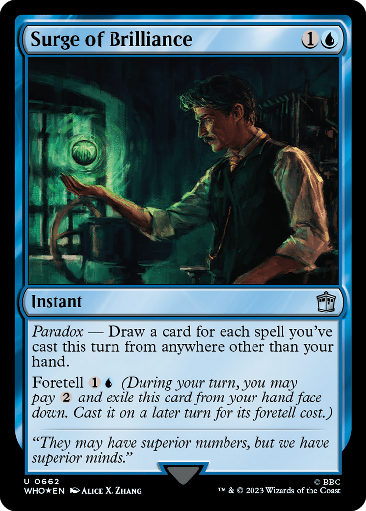 Image of Surge of Brilliance (Surge Foil) (WHO-662) - Doctor Who Foil