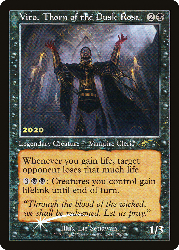 Image of Vito, Thorn of the Dusk Rose (30A-P-028) - 30th Anniversary Play Promos Foil