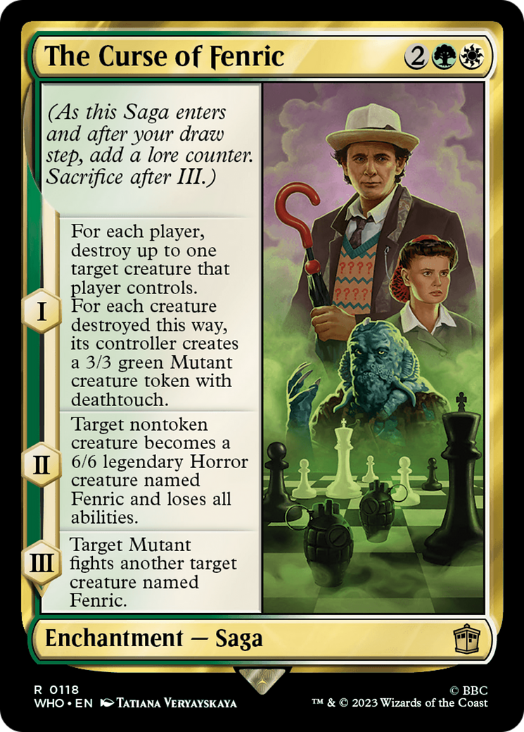 Image of The Curse of Fenric (WHO-118) - Doctor Who Foil
