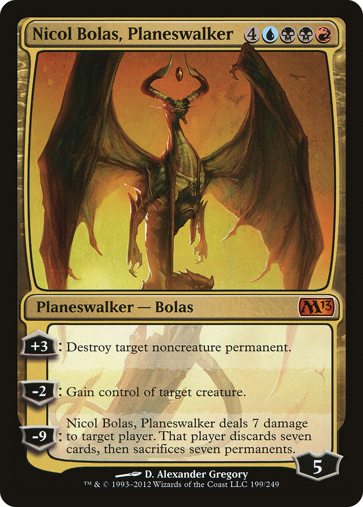 Image of Nicol Bolas, Planeswalker (M13-199) - Magic 2013