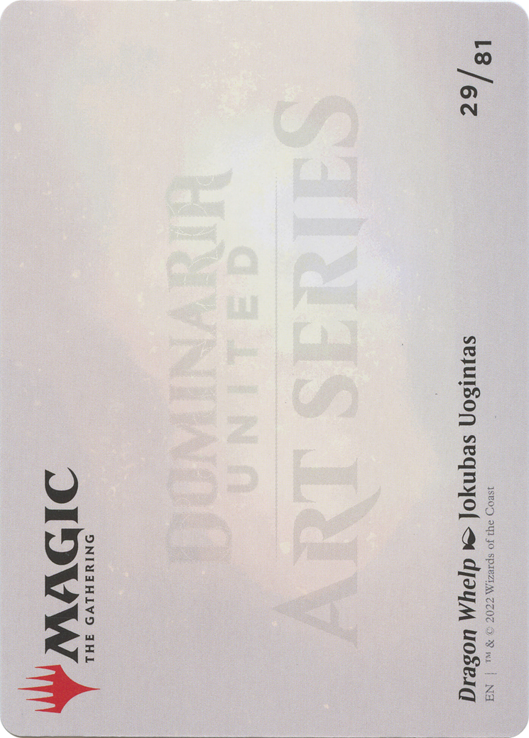 Image of Dragon Whelp // Dragon Whelp (ADMU-029) - Dominaria United Art Series (Borderless) Foil