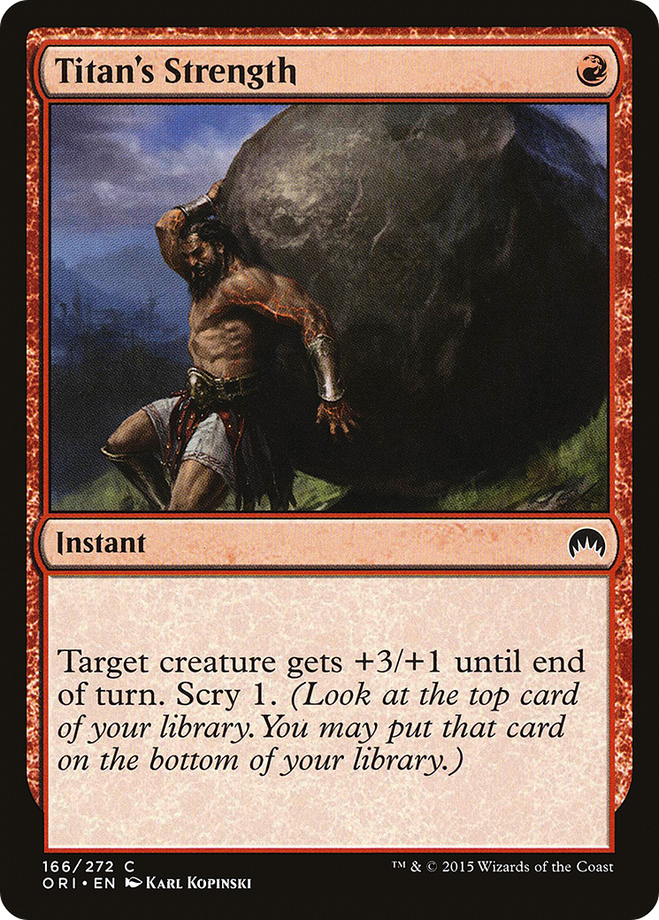 Image of Titan's Strength (ORI-166) - Magic Origins