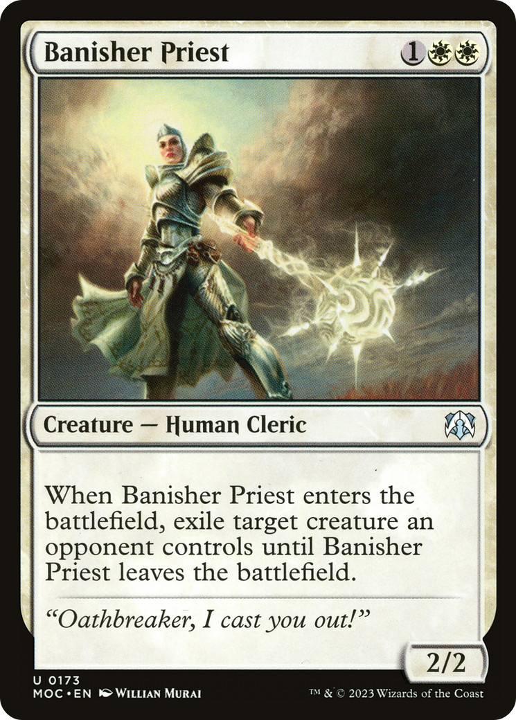 Image of Banisher Priest (MOC-173) - March of the Machine Commander