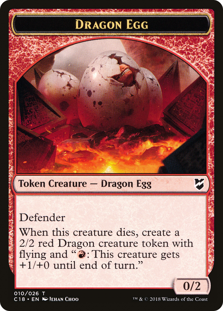 Image of Dragon Egg (TC18-010) - Commander 2018 Tokens
