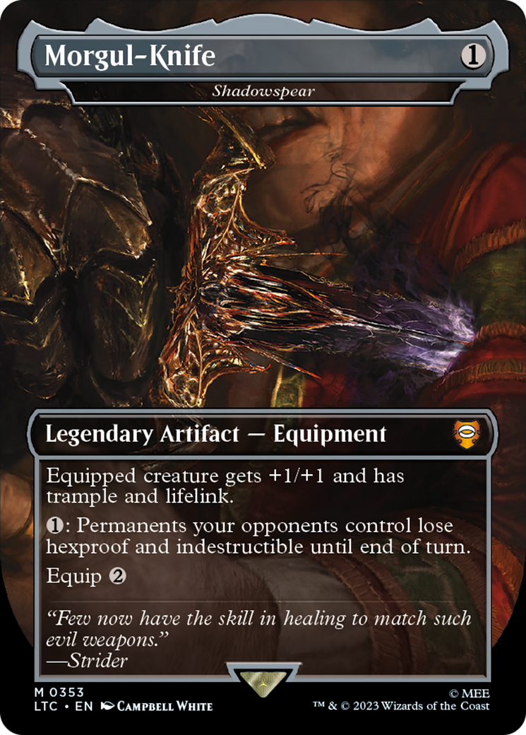 Image of Morgul-Knife - Shadowspear (LTC-353) - Tales of Middle-earth Commander / Morgul-Knife (Borderless)