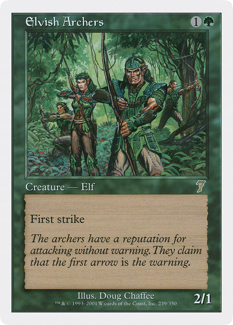 Image of Elvish Archers (7ED-239) - 7th Edition Foil