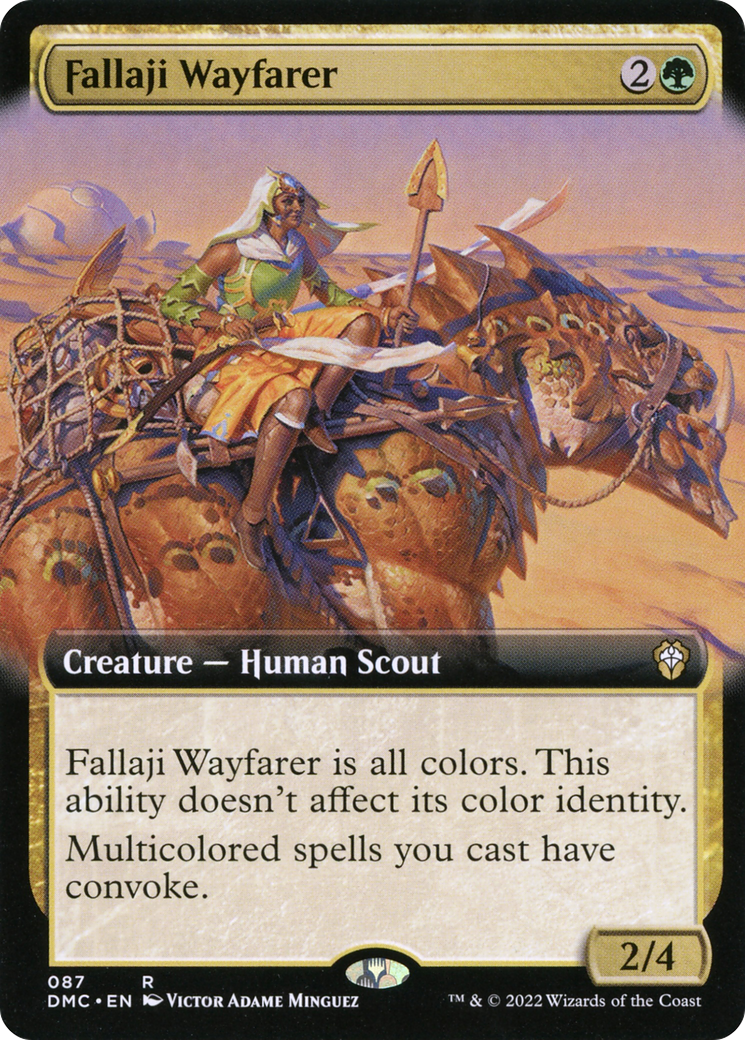 Image of Fallaji Wayfarer (Extended Art) (DMC-087) - Dominaria United Commander: (Extended Art)