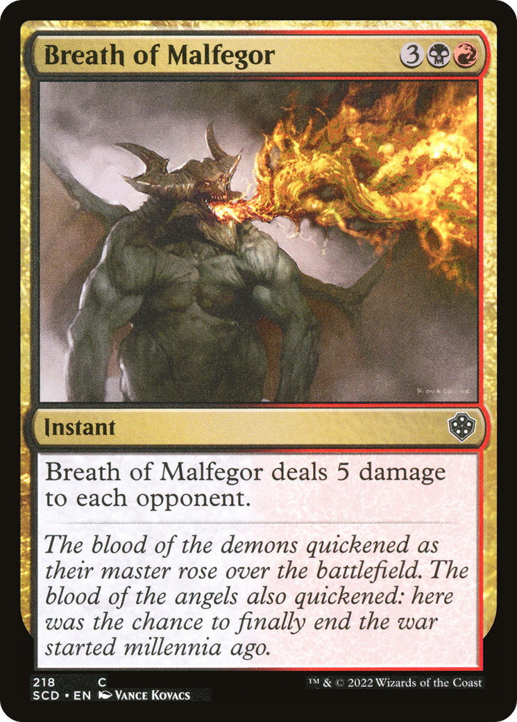 Image of Breath of Malfegor (SCD-218) - Starter Commander Decks