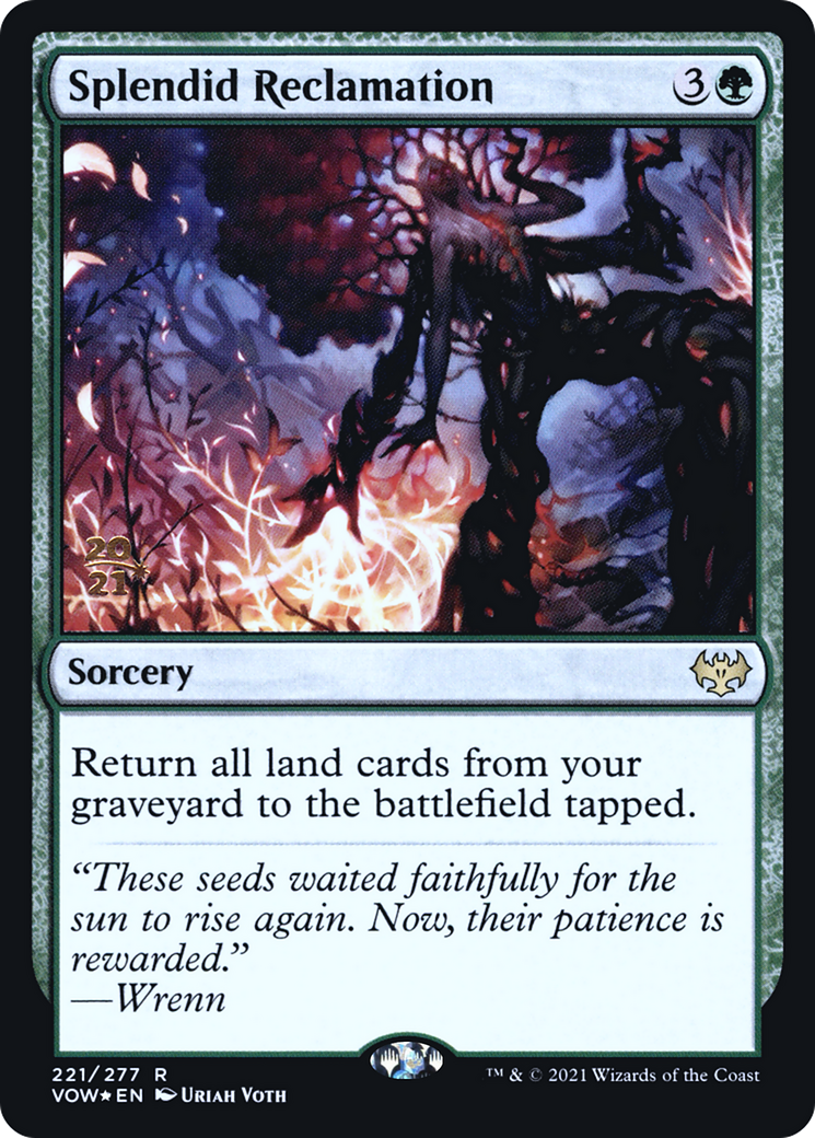 Image of Splendid Reclamation (VOW) (PRE-221) - Innistrad: Crimson Vow Promos Foil