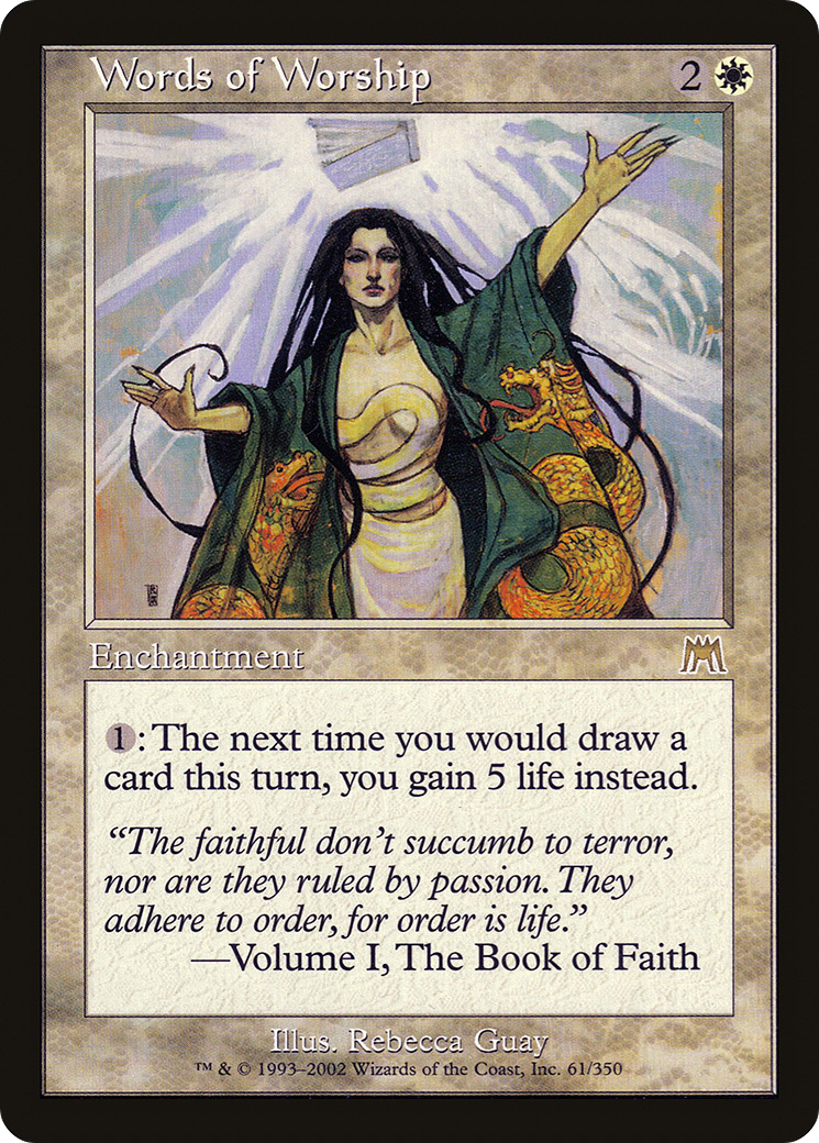 Image of Words of Worship (ONS-061) - Onslaught Foil