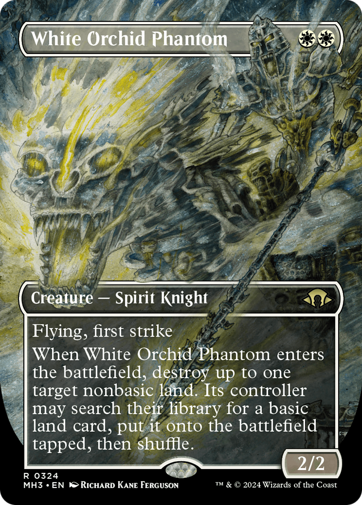Image of White Orchid Phantom (Borderless) (MH3-324) - Modern Horizons 3 (Borderless)