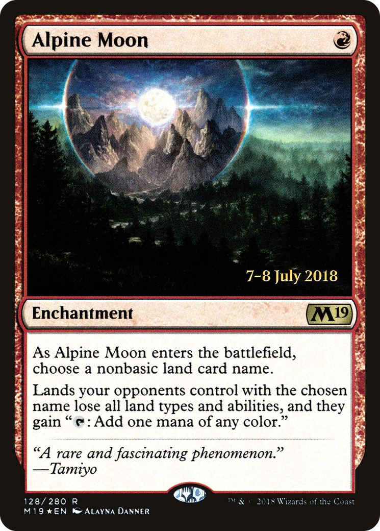 Image of Alpine Moon (PRE-128) - Core Set 2019 Promos Foil