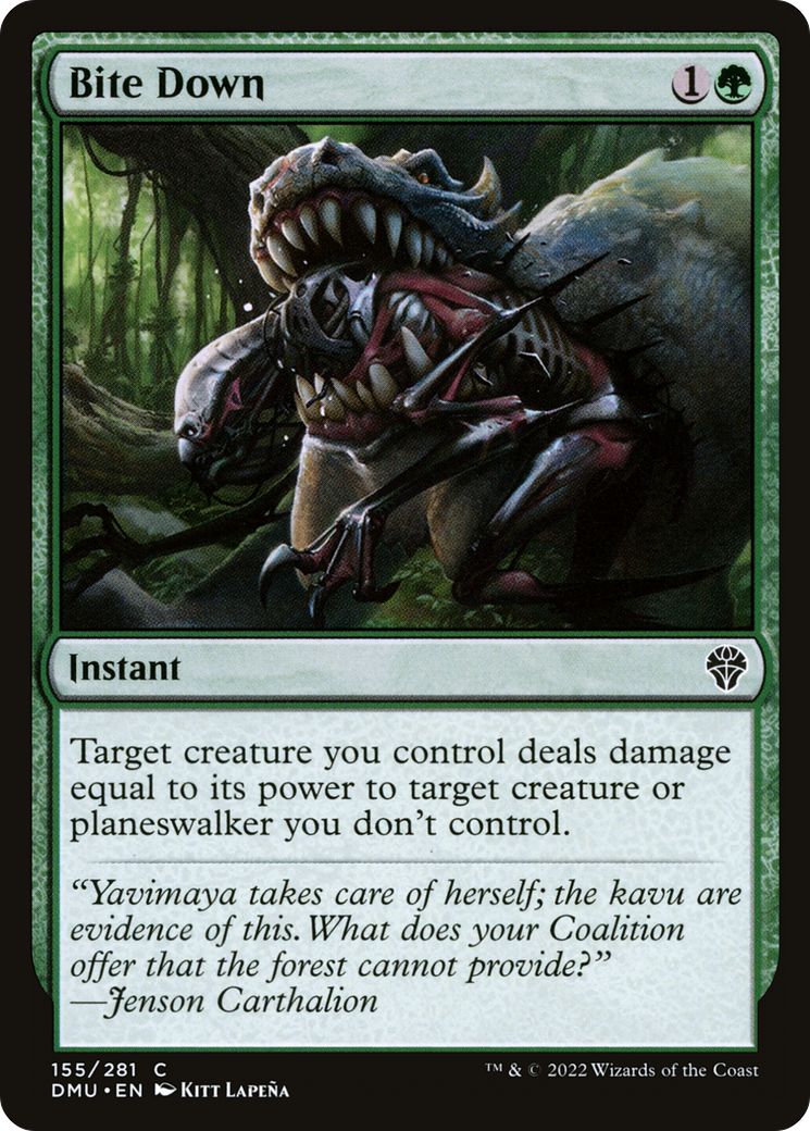 Image of Bite Down (DMU-155) - Dominaria United Foil