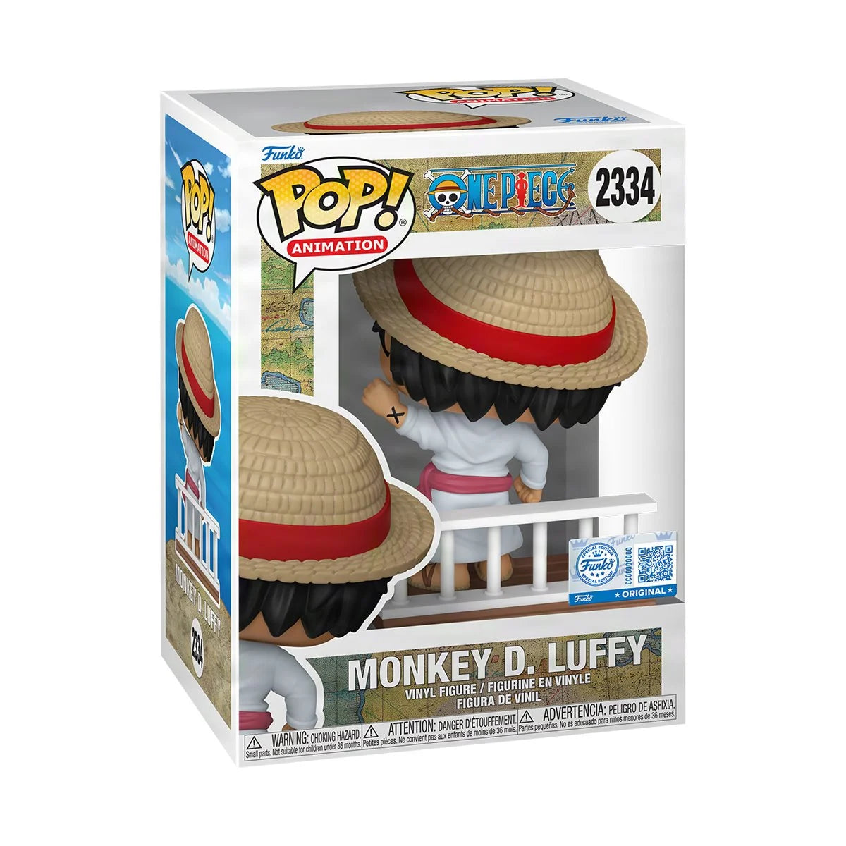 Image of One Piece Straw Hat Pirates Monkey D. Luffy Funko Pop! Vinyl Figure #2334 - Entertainment Earth Exclusive