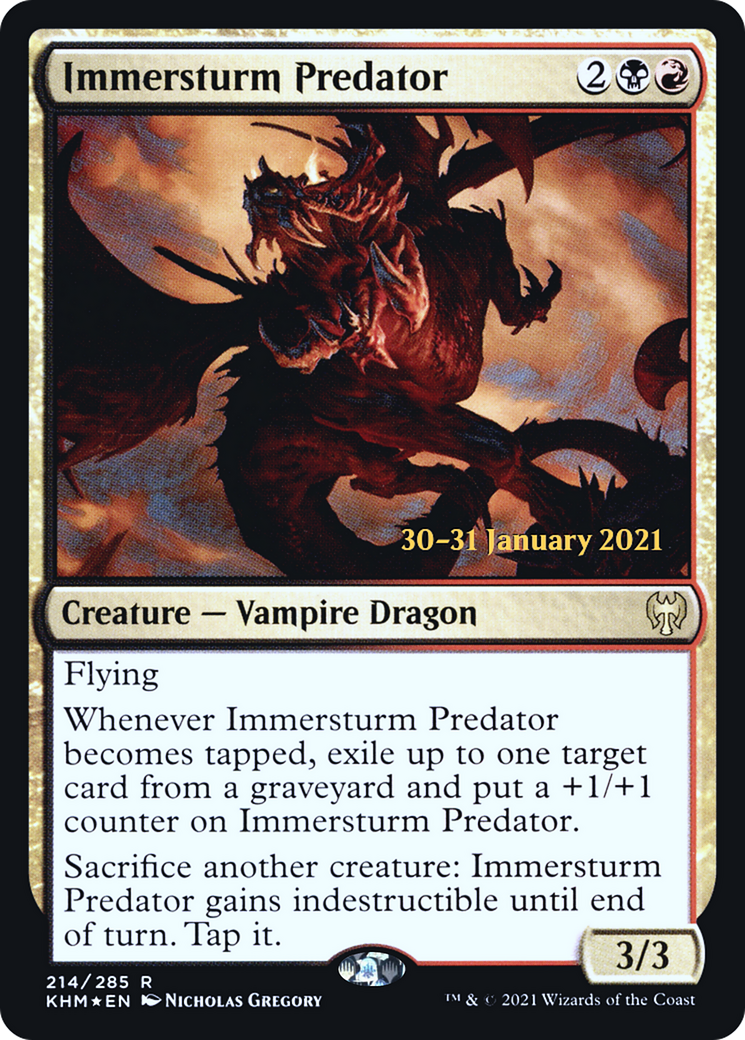 Image of Immersturm Predator (PRE-214) - Kaldheim Promos Foil