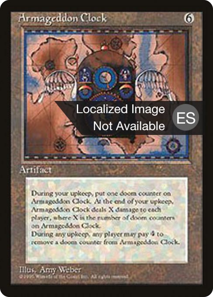Image of Armageddon Clock (4BB-) - Fourth Edition Foreign Black Border