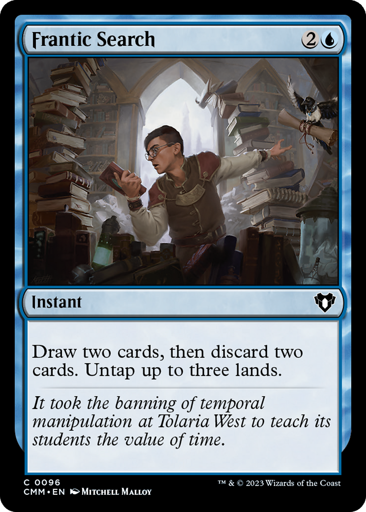 Image of Frantic Search (CMM-096) - Commander Masters Foil